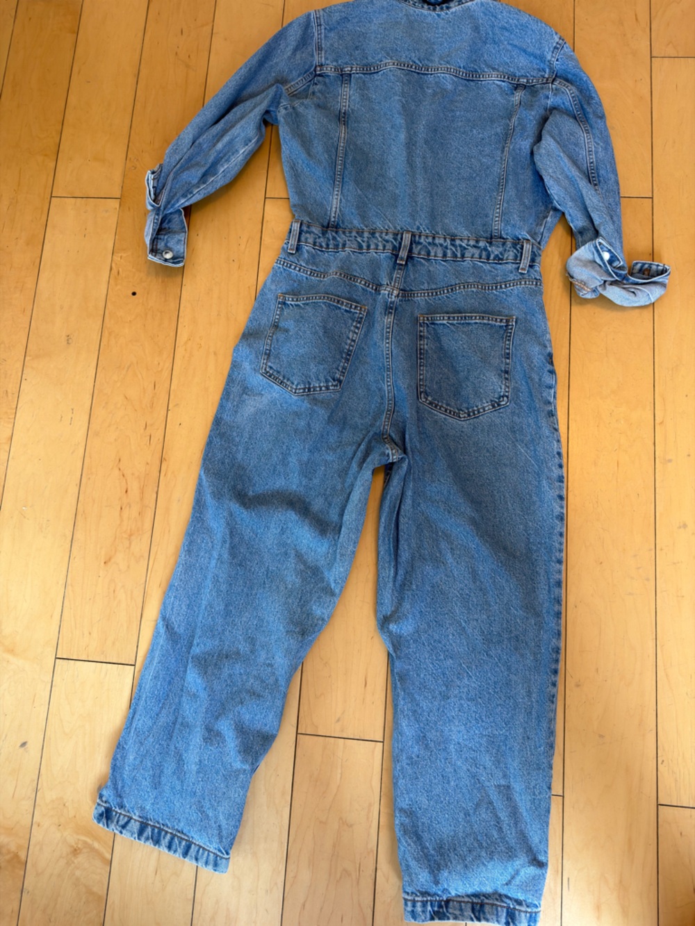 Zara Blue Denim Women’s Overalls Jumpsuit - Picture 6 of 9